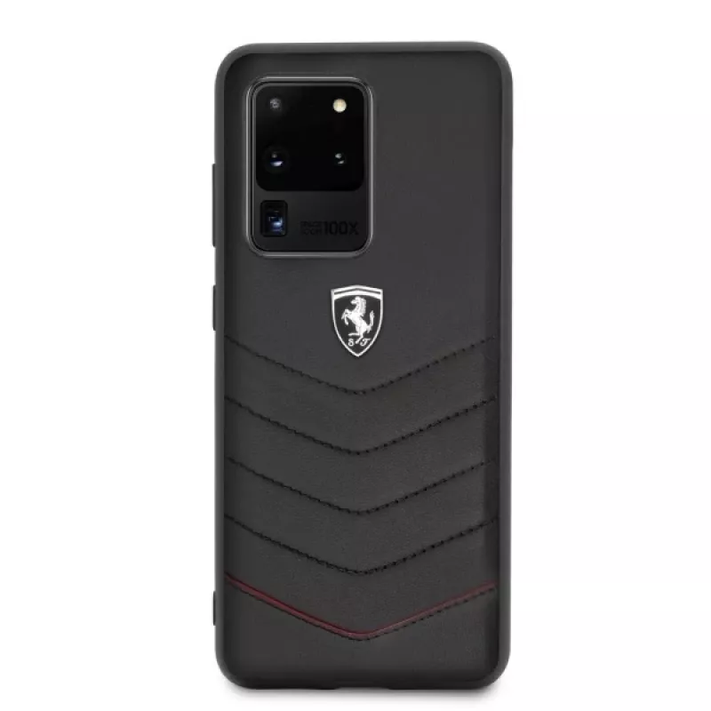 Ferrari hardcase FEHQUHCS69BK Heritage voor Samsung Galaxy S20 Ultra, zwart