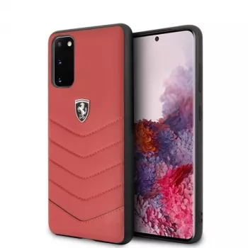 Ferrari hardcase FEHQUHCS62RE Heritage voor Samsung Galaxy S20, rood