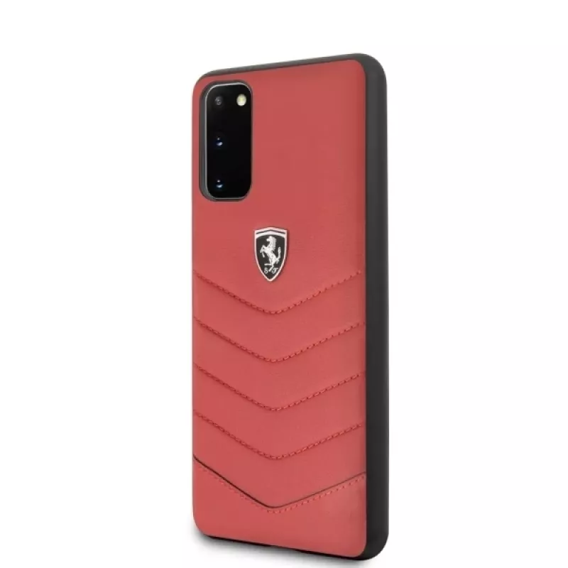 Ferrari hardcase FEHQUHCS62RE Heritage voor Samsung Galaxy S20, rood