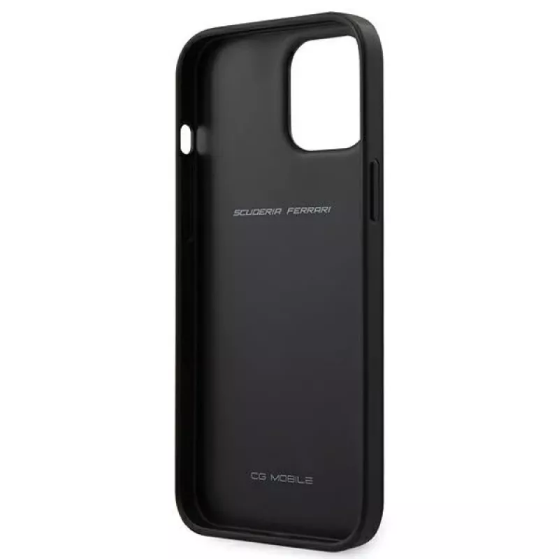 Ferrari Off Track Perforated hardcase voor Apple iPhone 12 Pro Max 6,7 inch - zwart