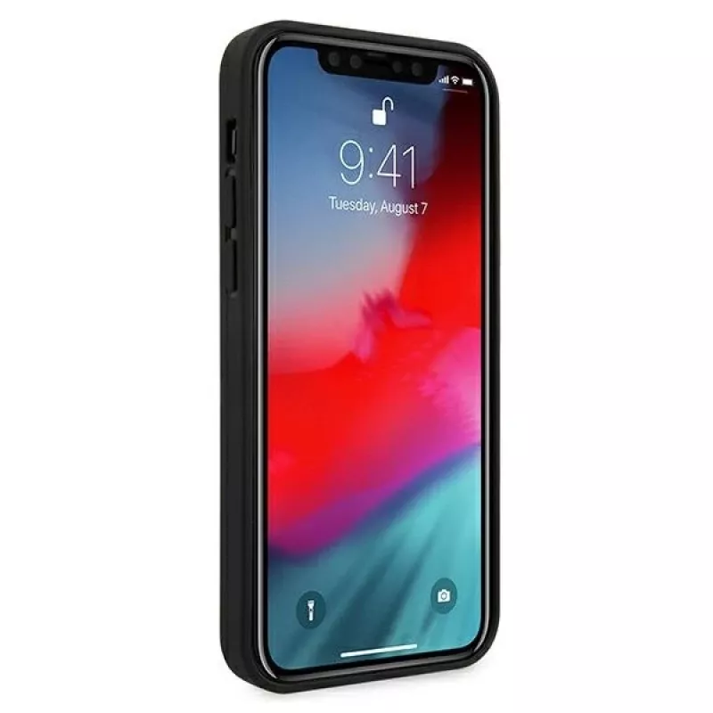Ferrari Off Track Quilted Hardcase voor Apple iPhone 12 Pro Max 6,7 inch zwart