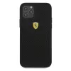 Ferrari FESPEHCP12LBK iPhone 12 Pro Max 6,7 inch hardcase On Track Perforated zwart