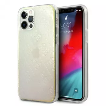 Guess GUHCP12M3D4GIRBL Iridescent Opal hardcase voor Apple iPhone 12 / iPhone 12 Pro 6,1 inch - 4G 3D Pattern Collection