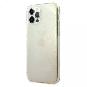 Guess GUHCP12M3D4GIRBL Iridescent Opal hardcase voor Apple iPhone 12 / iPhone 12 Pro 6,1 inch - 4G 3D Pattern Collection