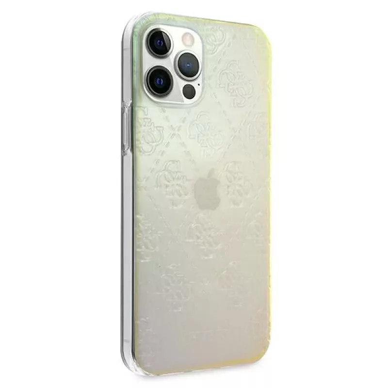 Guess GUHCP12M3D4GIRBL Iridescent Opal hardcase voor Apple iPhone 12 / iPhone 12 Pro 6,1 inch - 4G 3D Pattern Collection