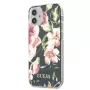 Guess Flower Collection achterkantcover voor Apple iPhone 12 Mini - navy