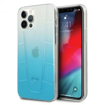 Mercedes-Benz MEHCP12MCLGBL iPhone 12/12 Pro 6,1 inch blauwe hardcase Transparent Line