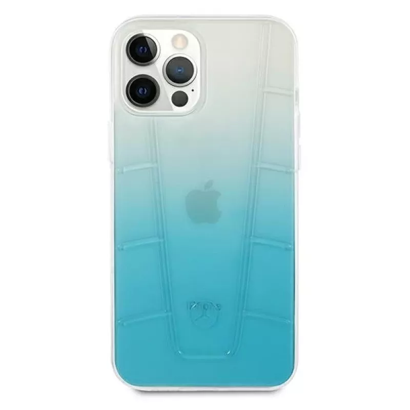 Mercedes-Benz MEHCP12MCLGBL iPhone 12/12 Pro 6,1 inch blauwe hardcase Transparent Line