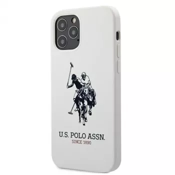 U.S. POLO ASSN. Silicone Collection iPhone 12/12 Pro 6,1 inch witte siliconen hoes