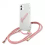 Guess GUHCP12SCRTVSPI iPhone 12 mini 5,4 inch roze hardcase Script Vintage