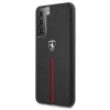 Ferrari FEOSIHCS21MBK S21+ G996 zwarte hardcase Off Track leer nylon streep