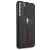 Ferrari FEOSIHCS21MBK S21+ G996 zwarte hardcase Off Track leer nylon streep