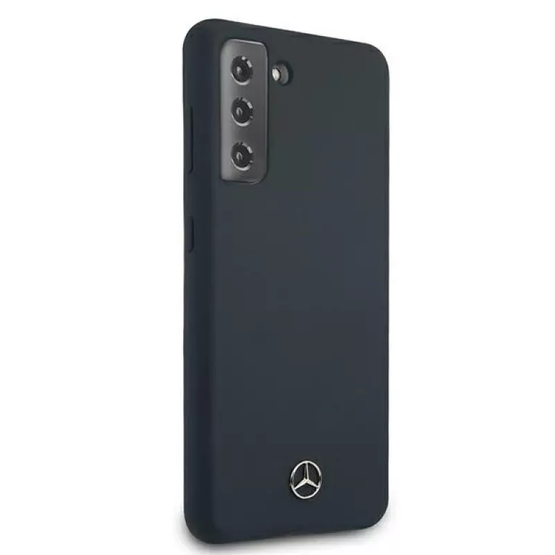 Mercedes-Benz Silicone Line hardcase voor Samsung Galaxy S21 - blauw