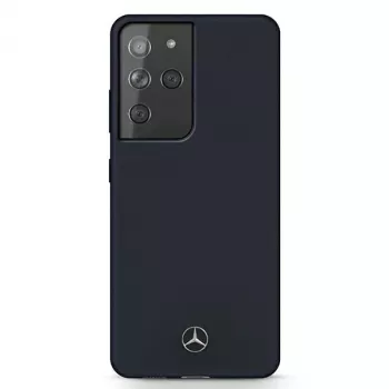 Mercedes-Benz Silicone Line hard case voor Samsung Galaxy S21 Ultra (SM-G998) - blauw