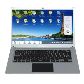 Ordissimo Eve 4 14 N5100/8GB/256GB SSD/1x USB 3.2/1x USB 2.0 zonder besturingssysteem - 256 GB - 8 GB