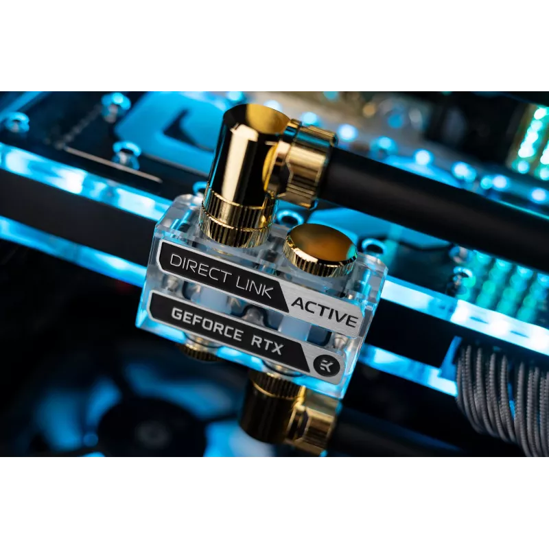 EK Water Blocks Vector² GPU waterblok interconnect bridge - acryl - transparant - G1/4 inch - 41 mm