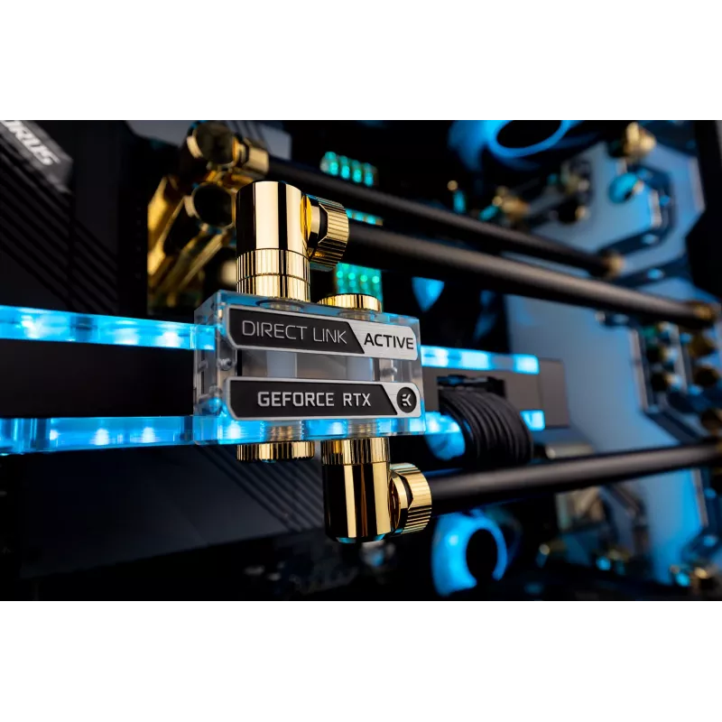 EK Water Blocks Vector² GPU waterblok interconnect bridge - acryl - transparant - G1/4 inch - 41 mm