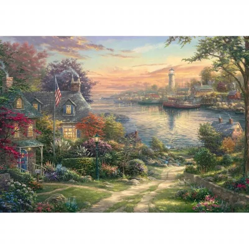 SCHMIDT SPIELE Thomas Kinkade Studios: Harbor in New England (1000 stukjes)