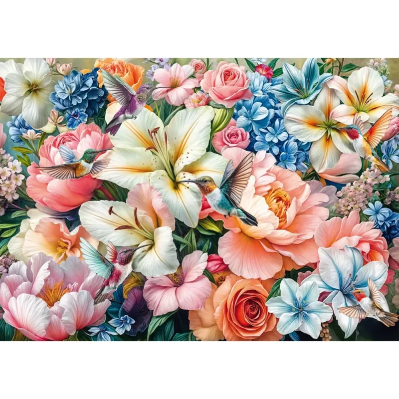 Schmidt Spiele Bloemen in pastel (1000 stukjes) puzzel