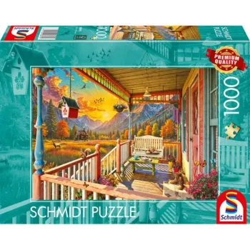 SCHMIDT SPIELE Bergland-veranda (1000 stukjes) puzzel