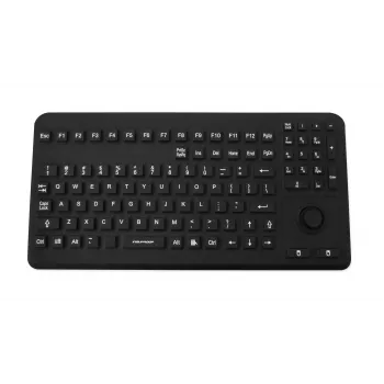 GETT InduKey InduProof Advanced TKG-104-MB-IP68-VESA-BLACK industrieel toetsenbord, 104 toetsen, IP68, VESA-montage, USB, zwart