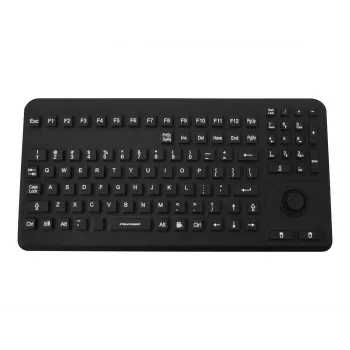 GETT InduKey InduProof Advanced TKG-104-MB-IP68-VESA-BLACK industrieel toetsenbord, 104 toetsen, IP68, VESA-montage, USB, zwart