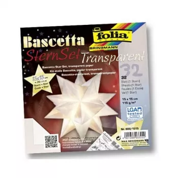 Folia origami papier-set Bascetta ster midi 32 vel 15x15 cm