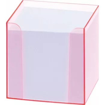 Folia 99072 notitiebox met fluorescerende rand roze