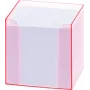 Folia 99072 notitiebox met fluorescerende rand roze