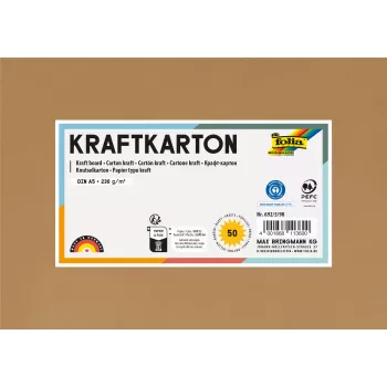 Folia kraftkarton Kraft Paper bruin 230 g/m² 50 vel - A5
