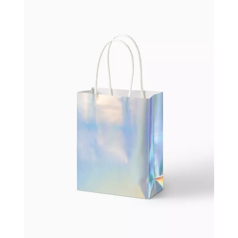 Folia iriserend papier cadeautasjes klein glanzend 10-pack