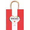 Folia 7 Papieren Tassen CLASSIC M Rood Naturel Groen Crème Metallic Goud 18,0 x 21 cm
