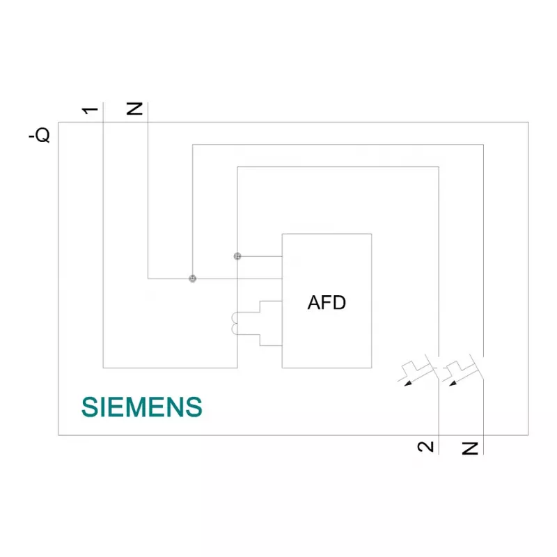 Siemens 5SV6016-6KK16 AFDD/MCB Combitoestel B16 2-polig 230V 1TE