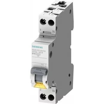Siemens 5SV6016-7KK16 brandbeveiligingsschakelaar (AFDD) met MCB C16 2-polig 230V 1TE