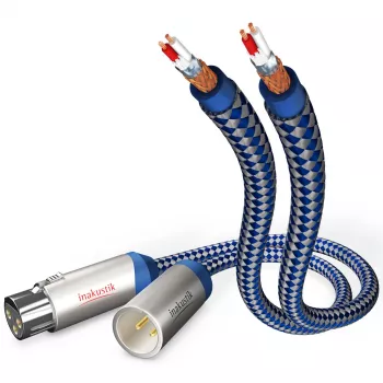 IN-AKUSTIK Premium audiokabel XLR - XLR 1,5 m zwart
