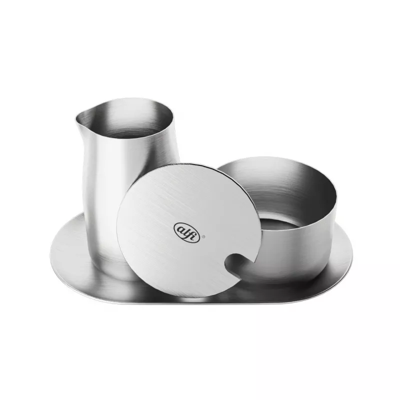 ALFI melk- en suikersets zilver