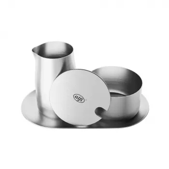 ALFI melk- en suikersets zilver