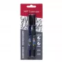 Tombow WS-BHS-2P Dual Brush Pen set - zwart - 2 stuks - blisterverpakking