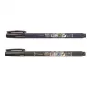 Tombow WS-BHS-2P Dual Brush Pen set - zwart - 2 stuks - blisterverpakking