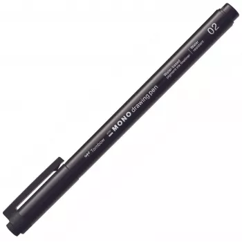 Tombow MONO Drawing Pen fineliner 02 - zwart - 0,30 mm lijnbreedte