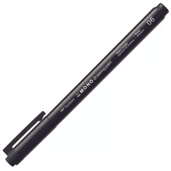 Tombow MONO Drawing Pen fineliner zwart 0,5 mm lijndikte
