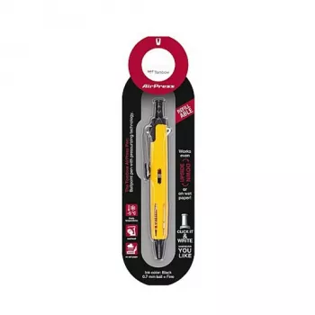 Tombow BC-AP52 stickpen - geel - zwarte inkt - 0,7 mm