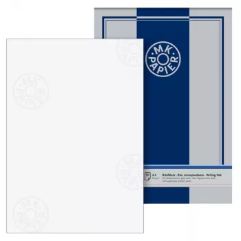 BRUNNEN briefpapier met watermerk MK wit DIN A4 80 g/m² 1 blok - 80 g/m²