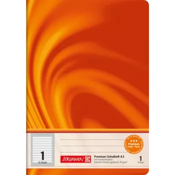 Brunnen Vivendi A5 schrift contrastliniatuur Lineatur 1 oranje