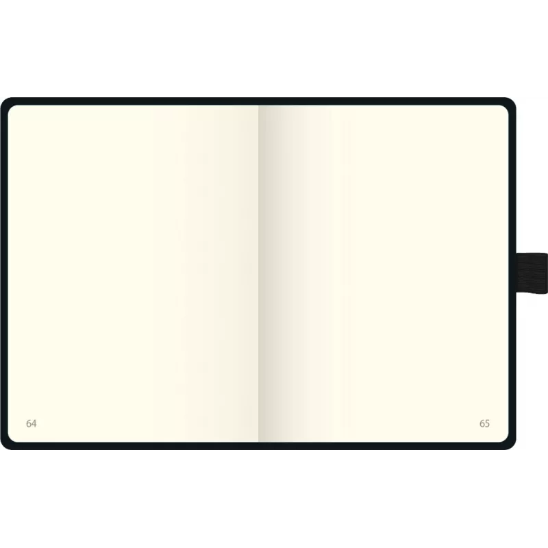 BRUNNEN KOMPAGNON notitieboek A6 blanco 192 pagina's hardcover zwart