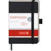 BRUNNEN KOMPAGNON notitieboek A6 blanco 192 pagina's hardcover zwart