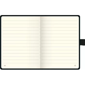 BRUNNEN KOMPAGNON notitieboek A6 gelinieerd - 96 blad, hardcover, zwart