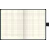 BRUNNEN KOMPAGNON notitieboek A6 geruit zwart 96 blad garenbinding