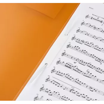 BRUNNEN FACT! rapportmap A4 PP oranje 150 blad metaalklem