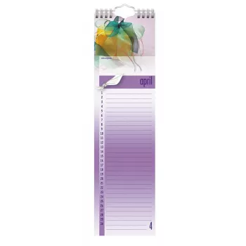 BRUNNEN jaaronafhankelijke verjaardagskalender 9,5 x 34,5 cm (0000176424)
